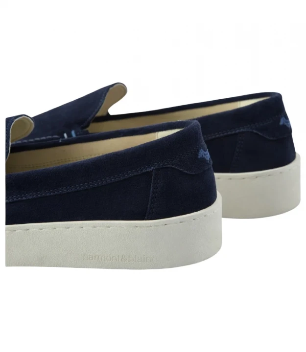 Мужские темно-синие лоферы HARMONT&BLAINE Cupsole Slip On — фото 4